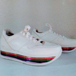 Qupid Tampa Sneakers Retro  Platforms Size 10